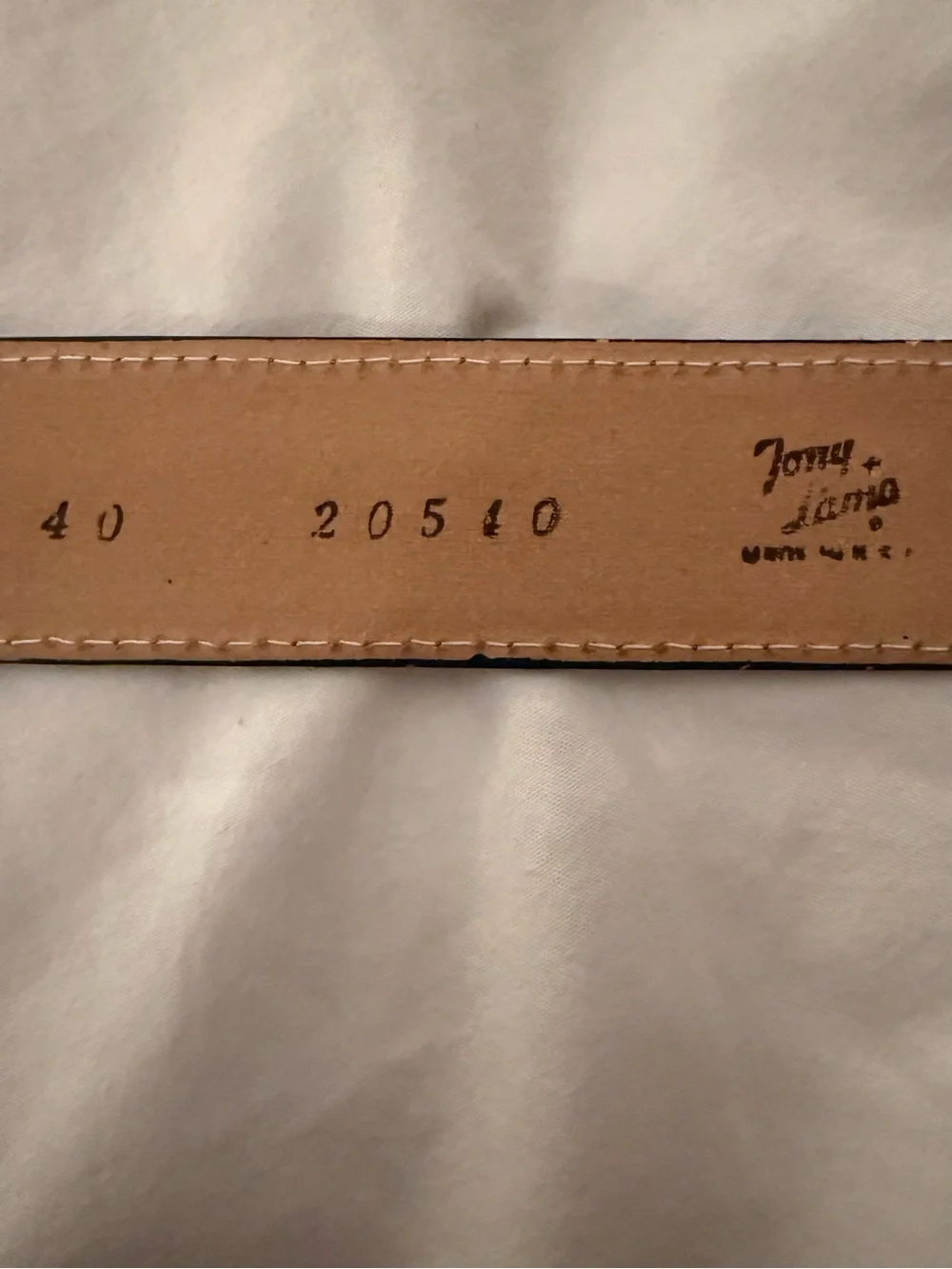 Tony Lama Genuine Lizard Leather Belt Brown Exotic Patchwork Western USA Size 40